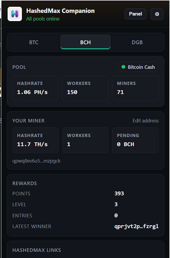 HashedMax Companion Popup